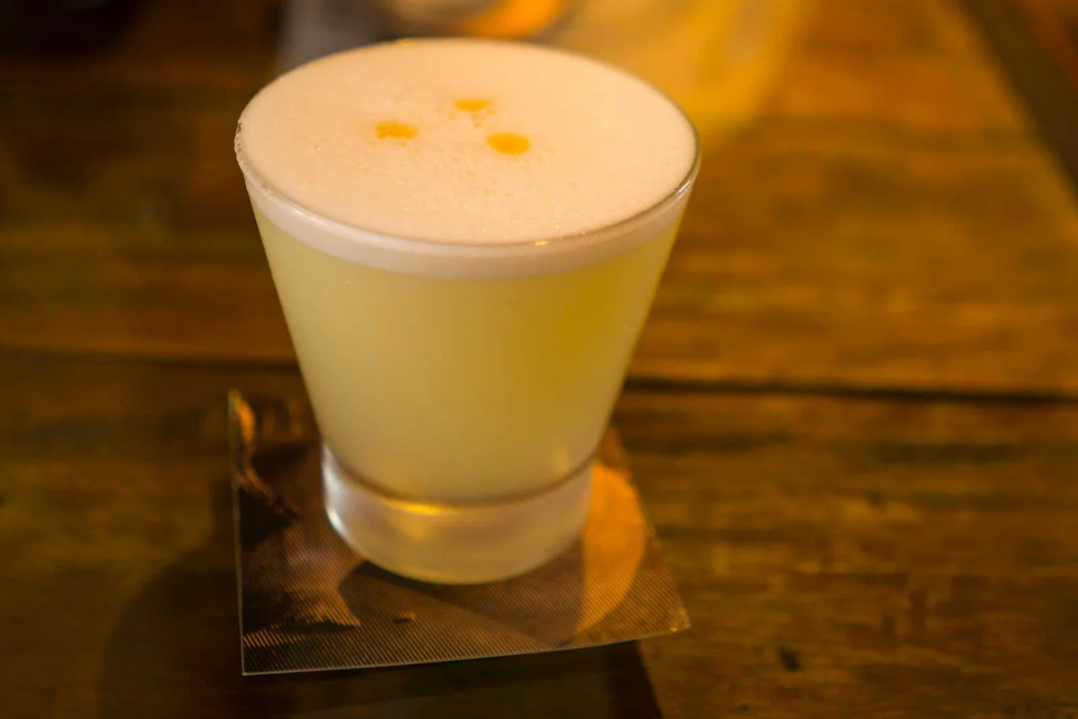 mezcal sour cocktail