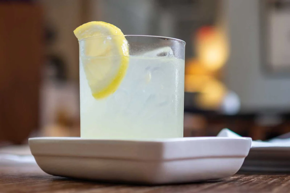 mezcal collins cocktail