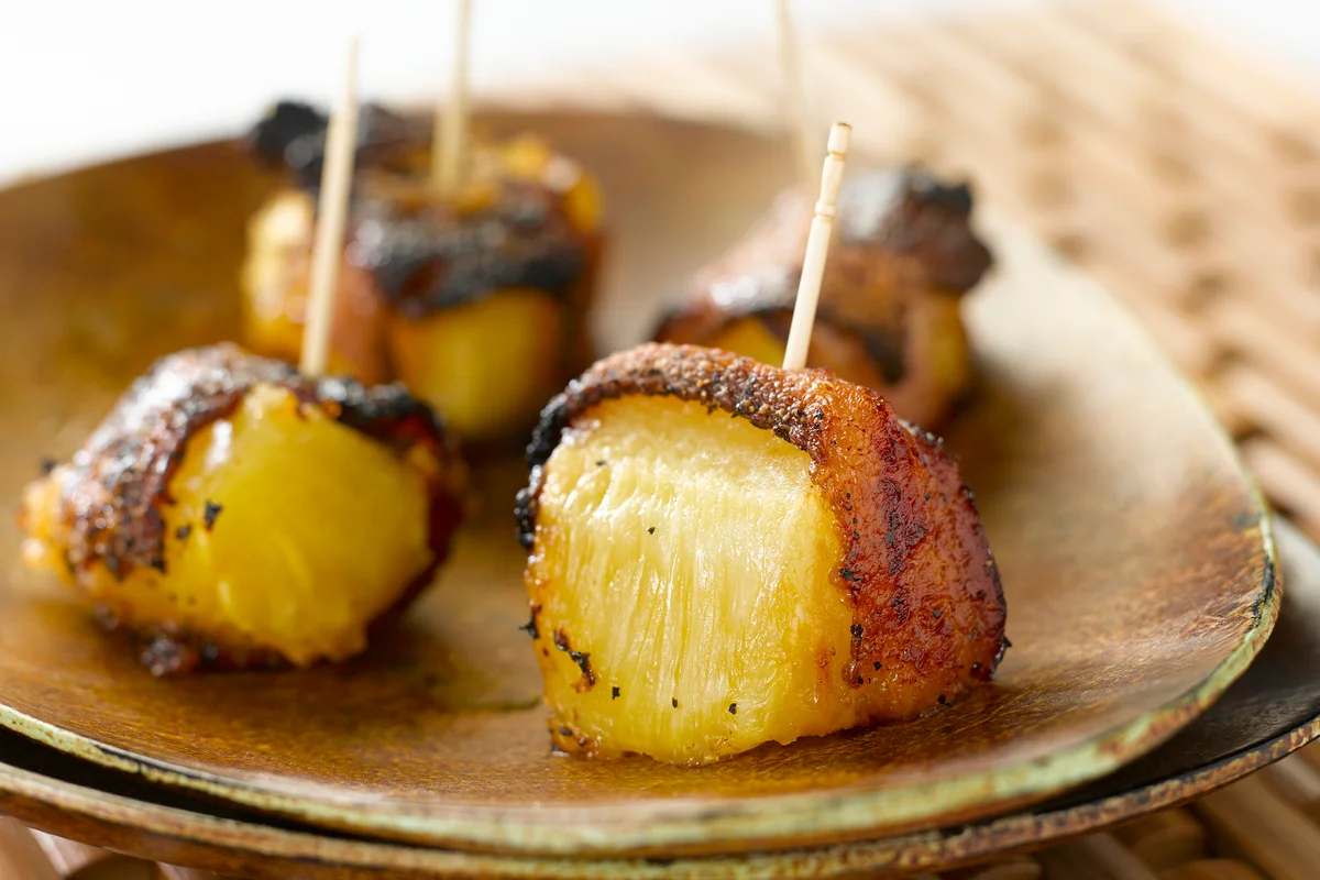 Bacon Wrapped Pineapple