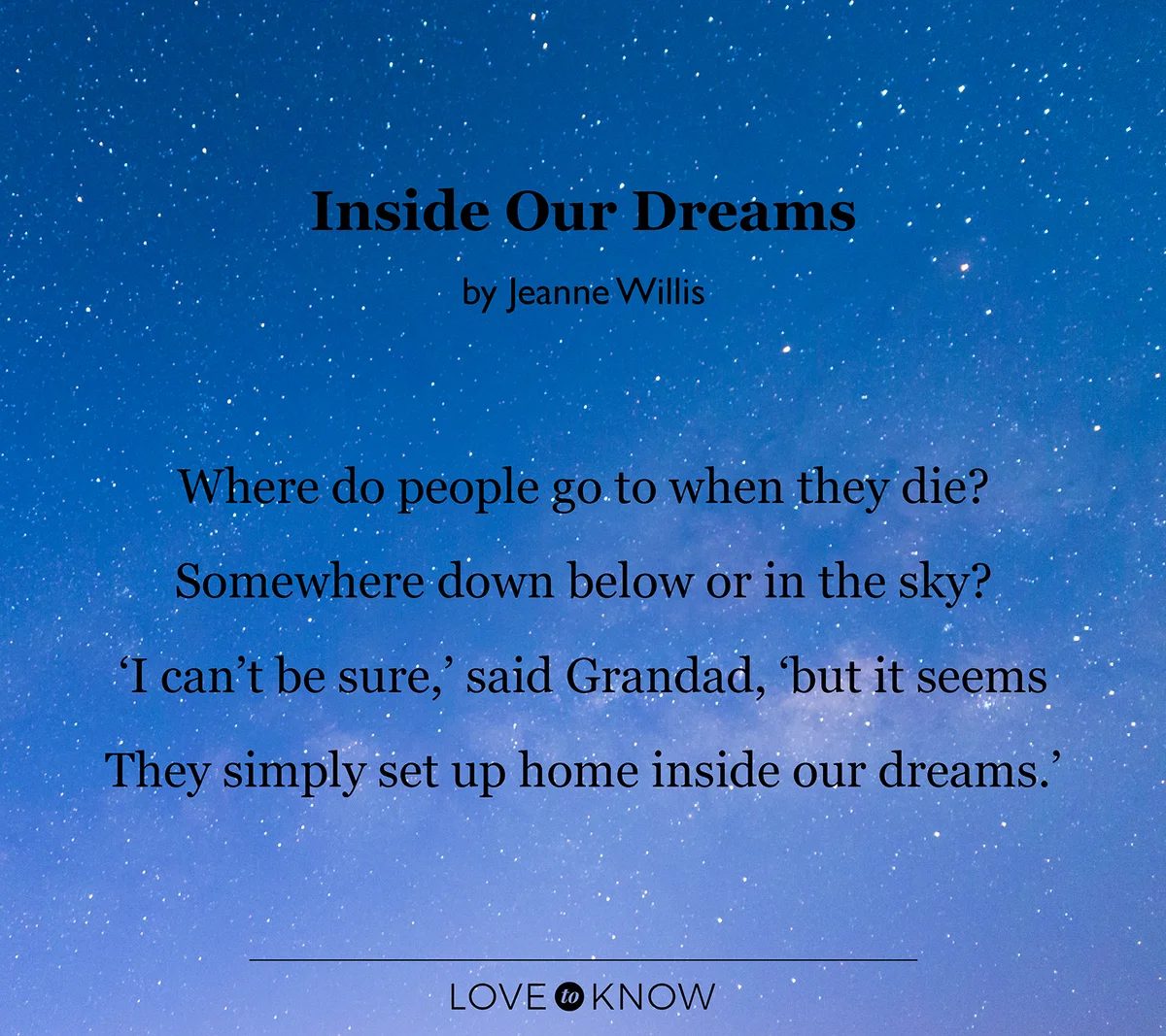Inside Our Dreams Poem