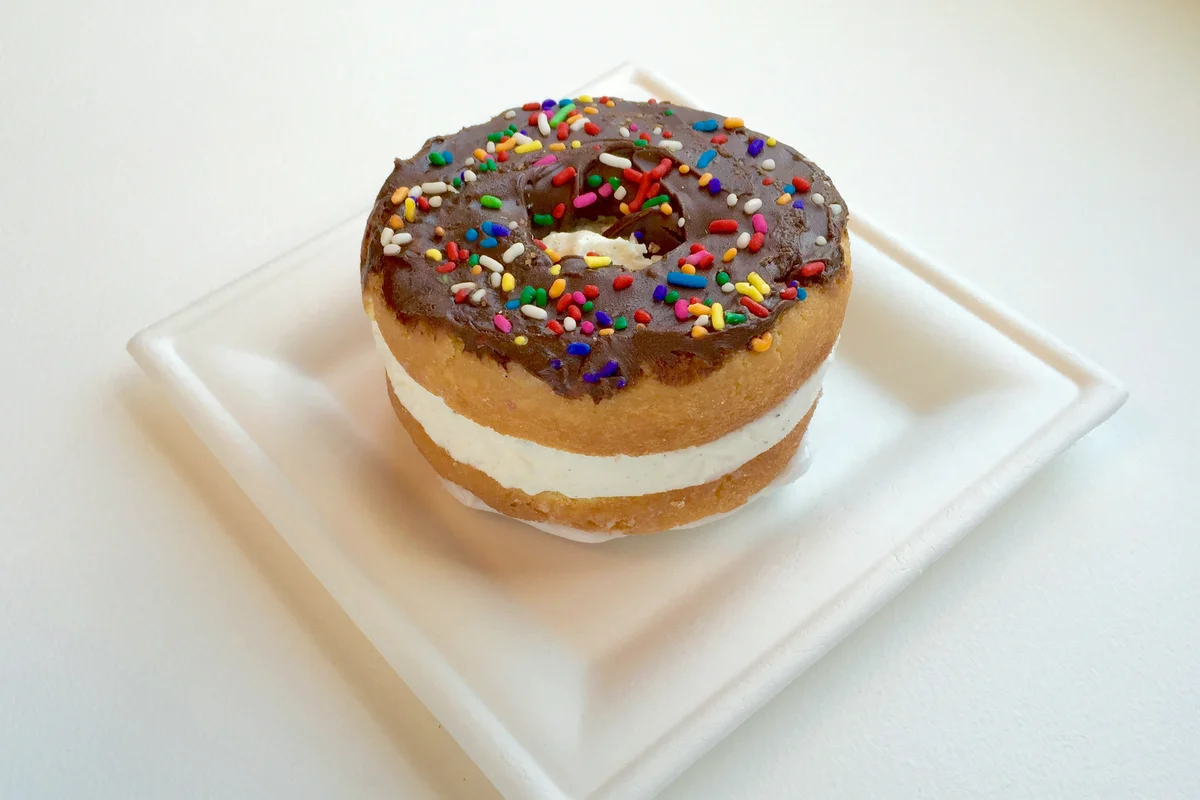 Ice Cream Donut Sandwich