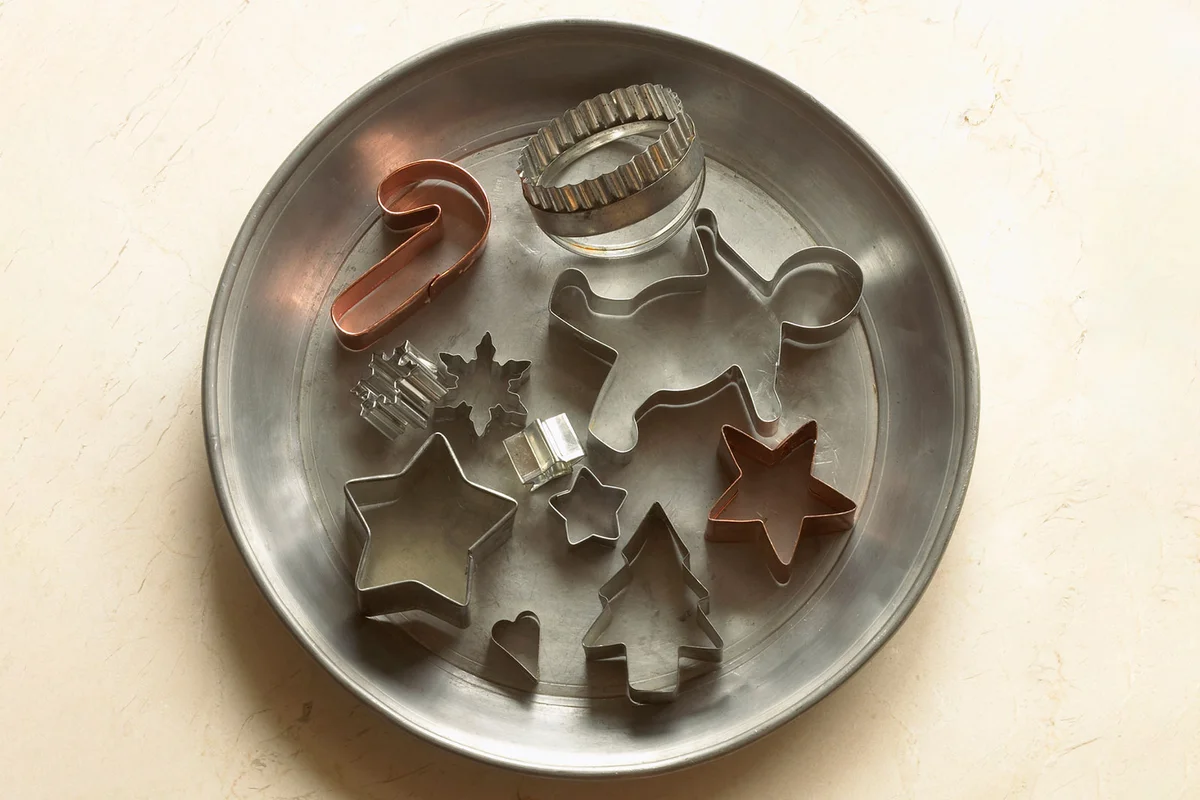assorted antique cookie cutters