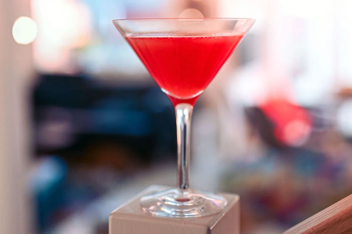 blushing bride martini cocktail