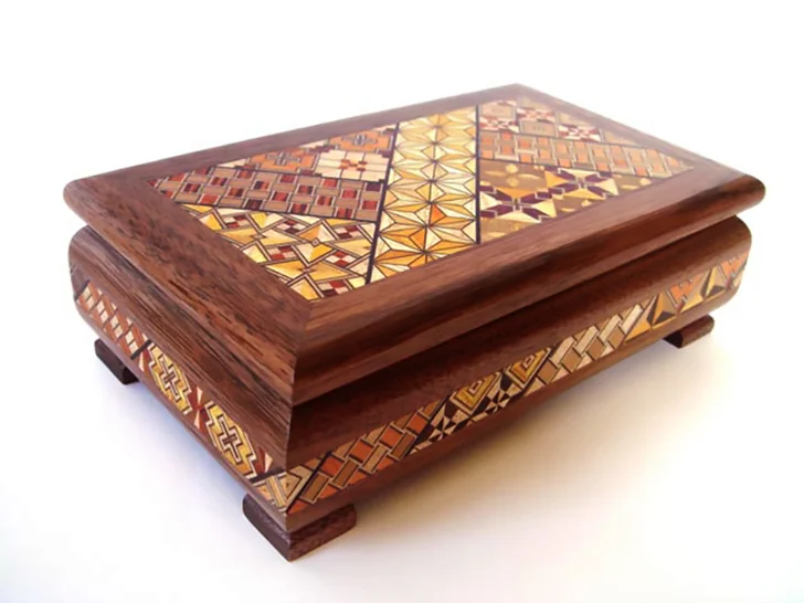 Japanese Yosegi Jewelry Box