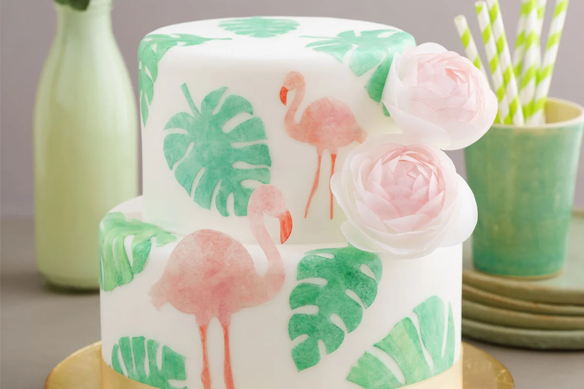 flamingo cake