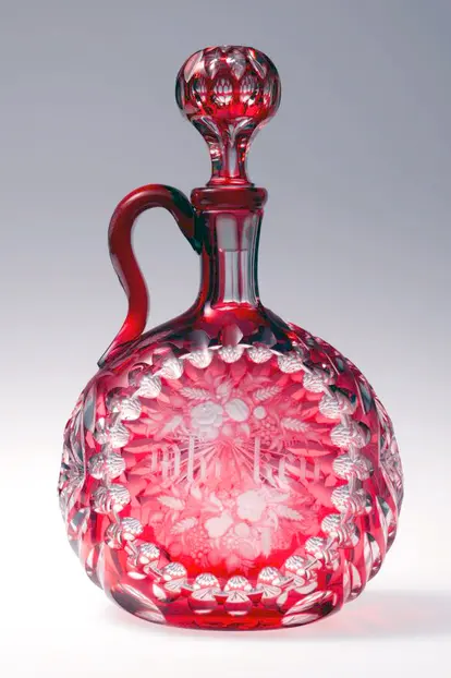 Decanter, 1867, Made in Sandwich, Massachusetts