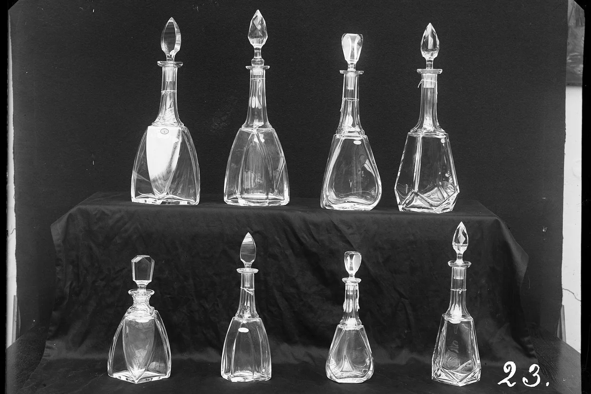 Antique glass decanters