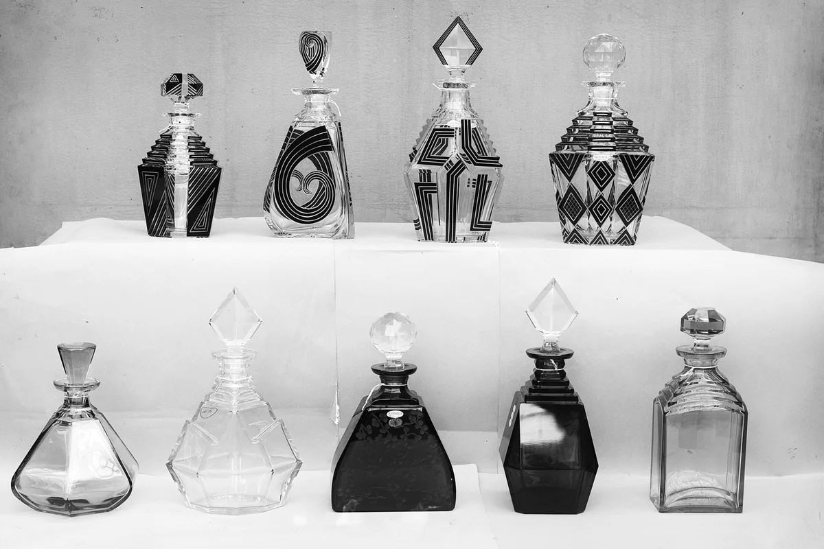 Victorian glass decanters