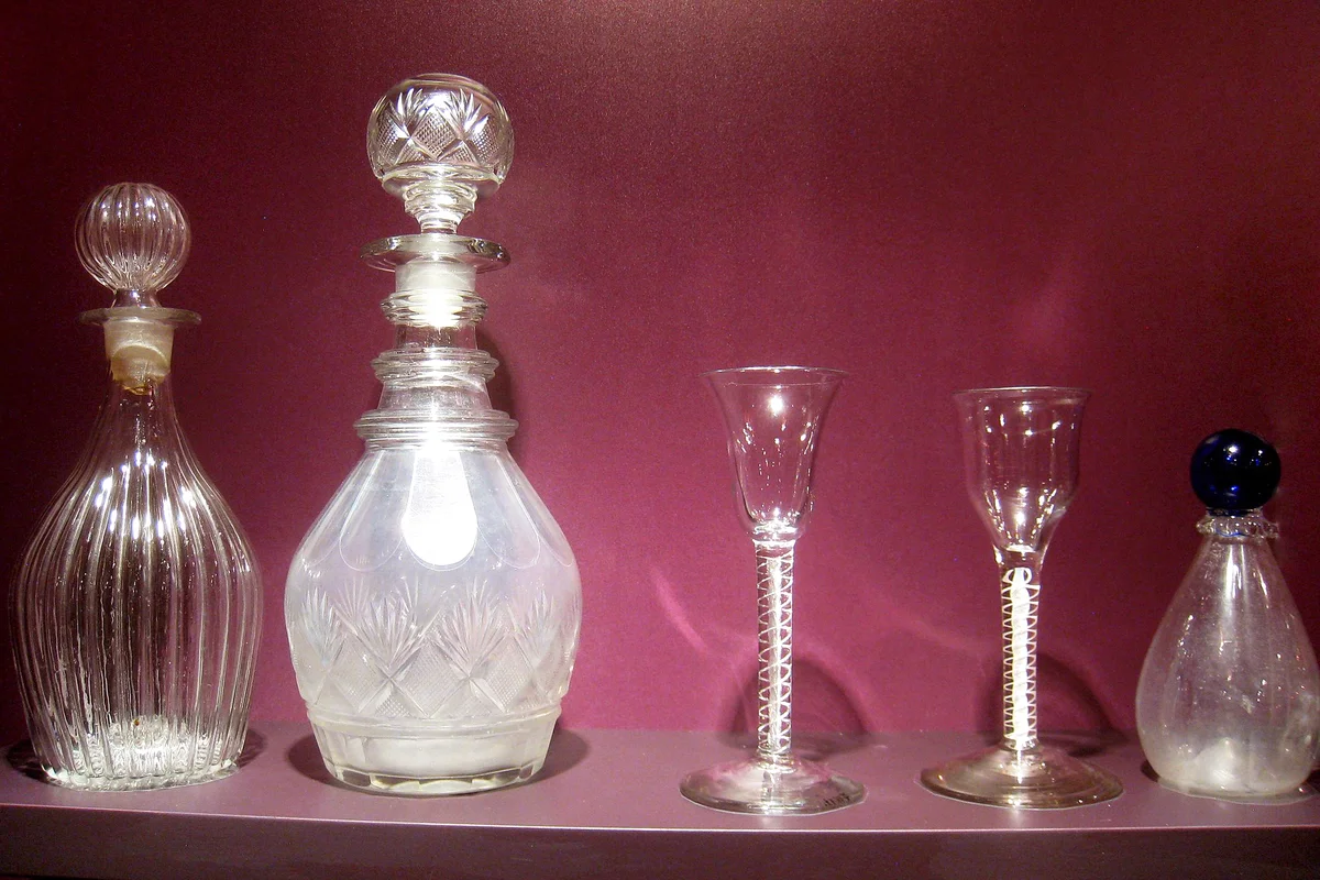 Old decanters