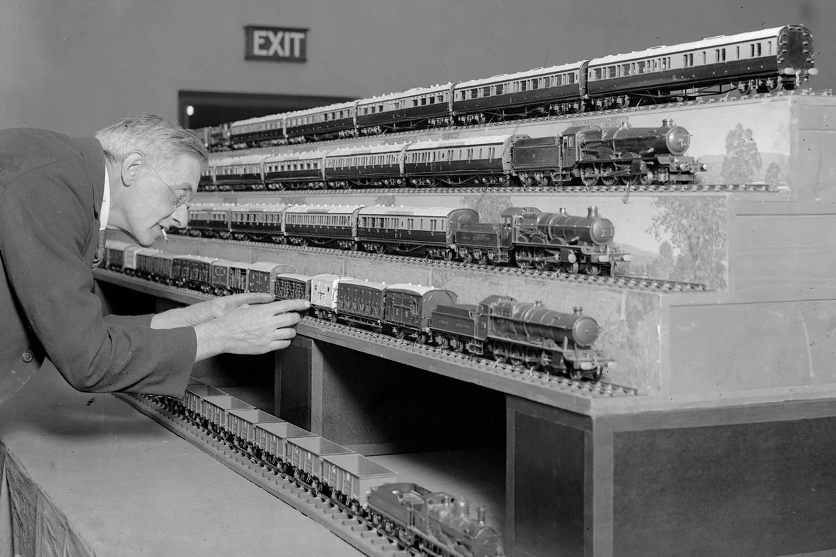 Model railways on display at the Royal Horticultural Hall in Westminster, London - Getty Editorial Use