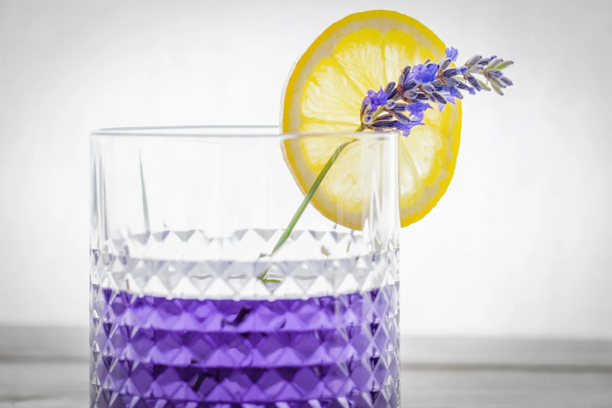 lovely lavender purple cocktail