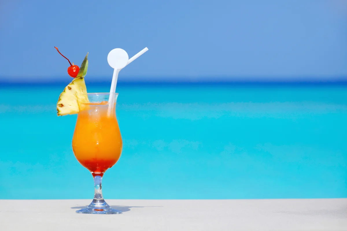Sex on the beach cocktail