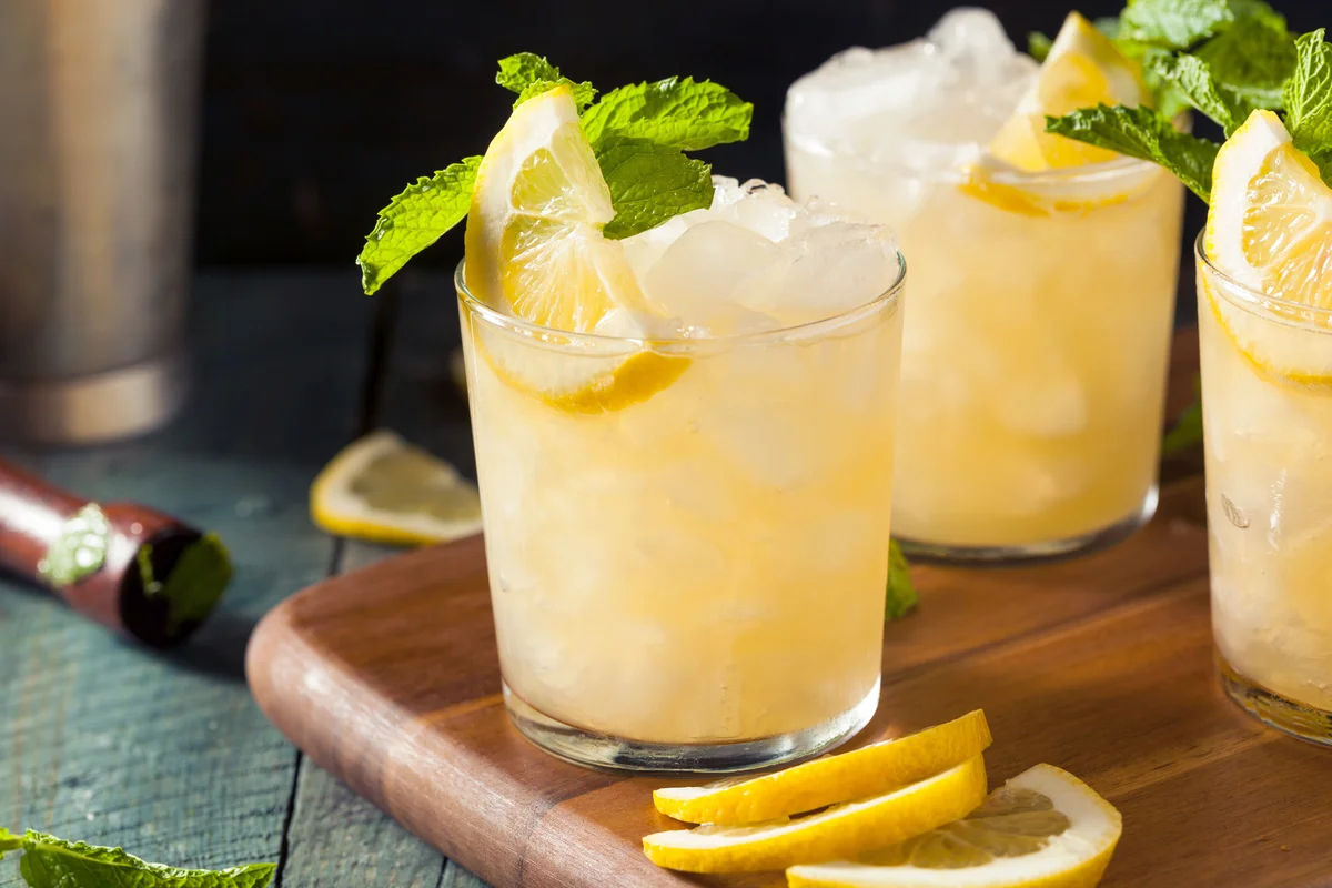 Homemade Whiskey Smash