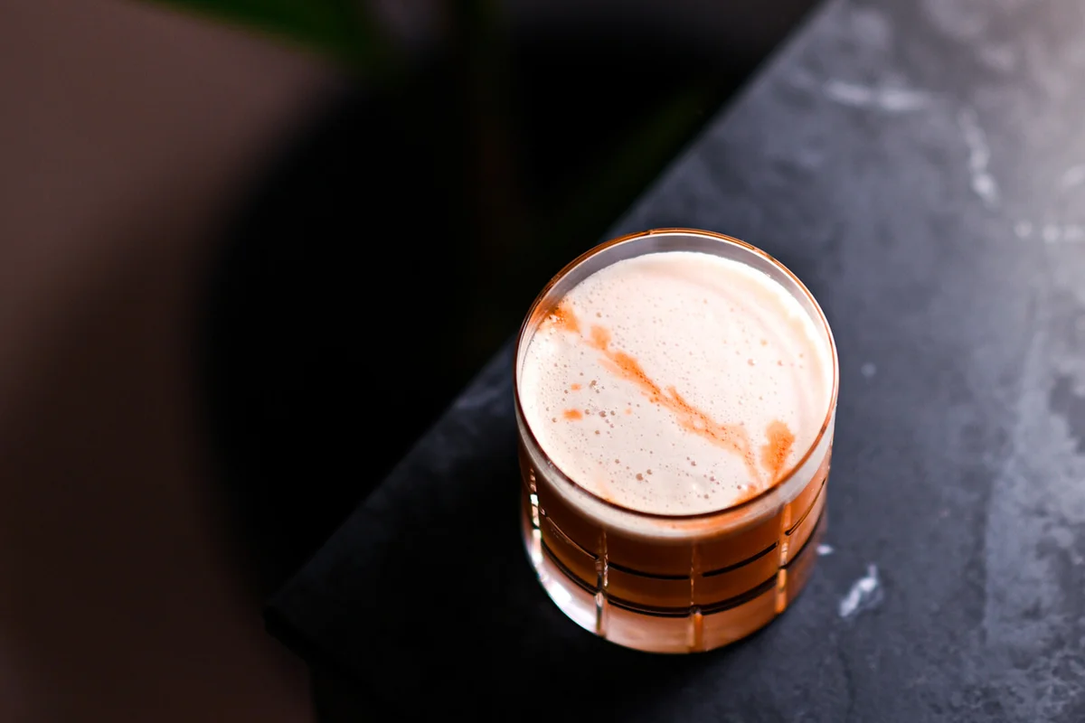 Classic whiskey sour cocktail
