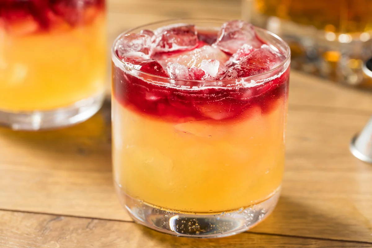 Whiskey New York Sour Cocktail,