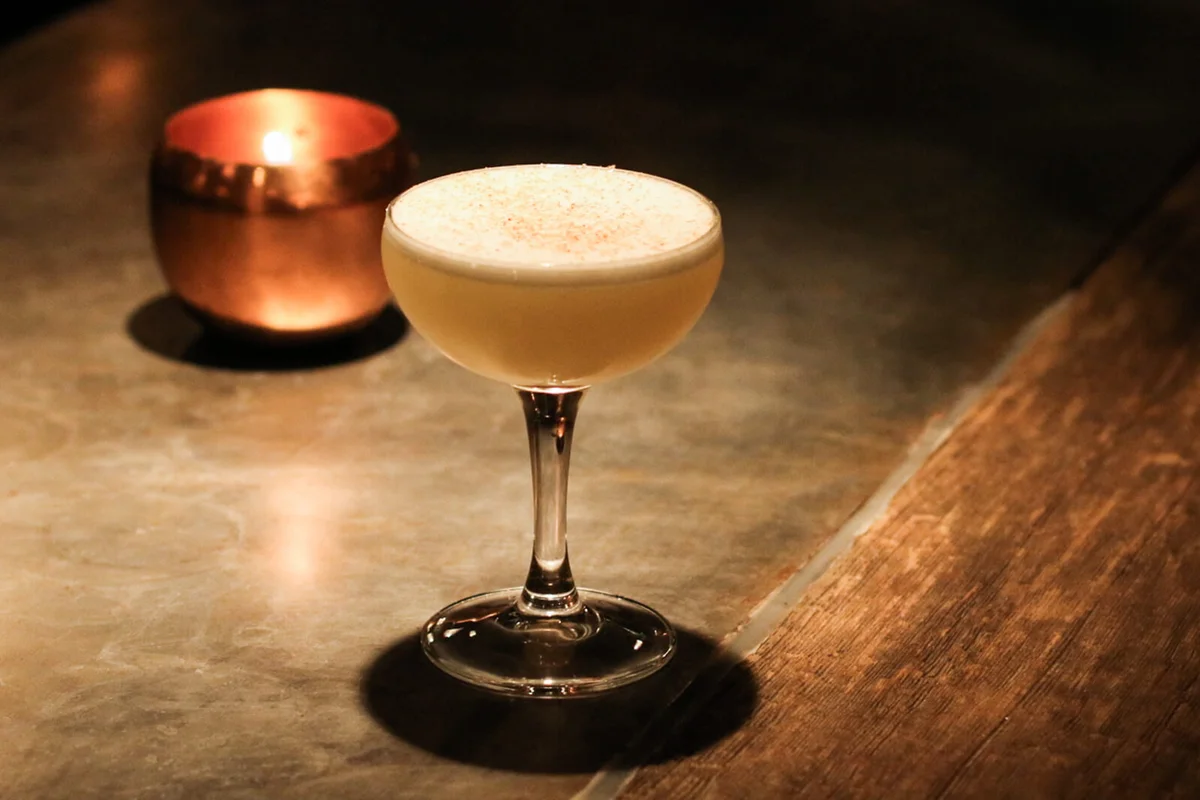 Cocktail In Glass On Table