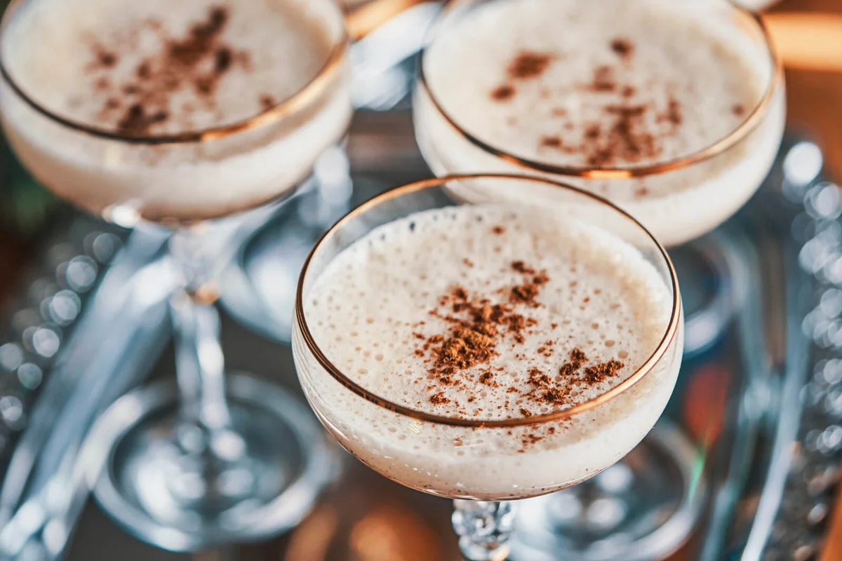 Eggnog with Cinnamon for Christmas
