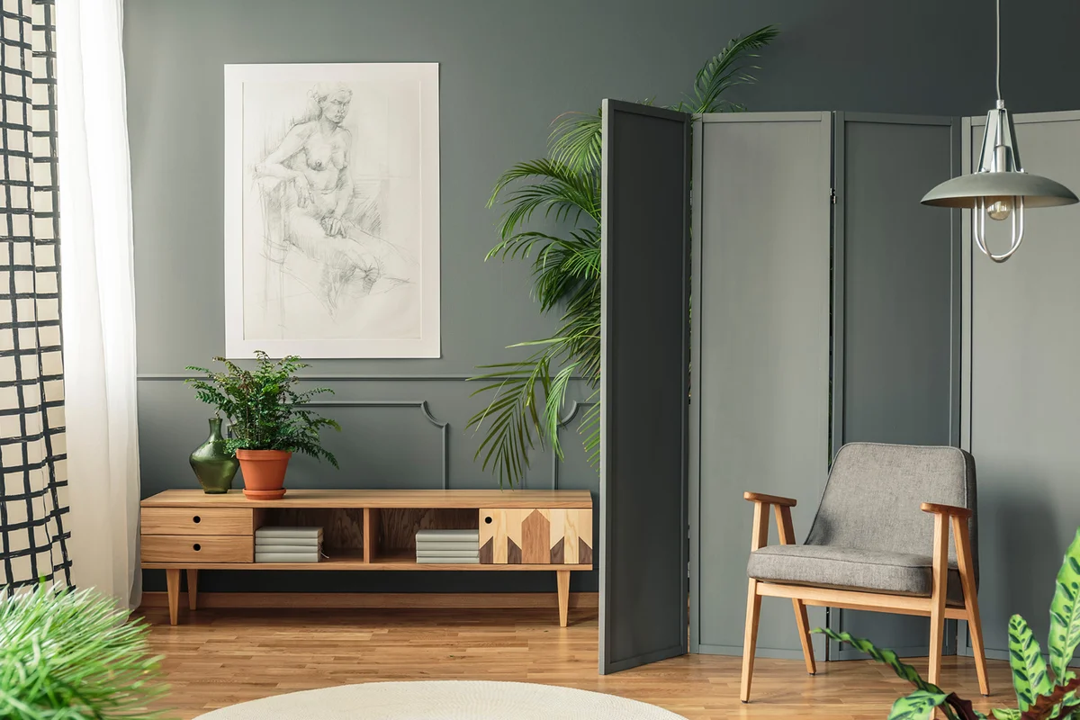 Portable folding screen