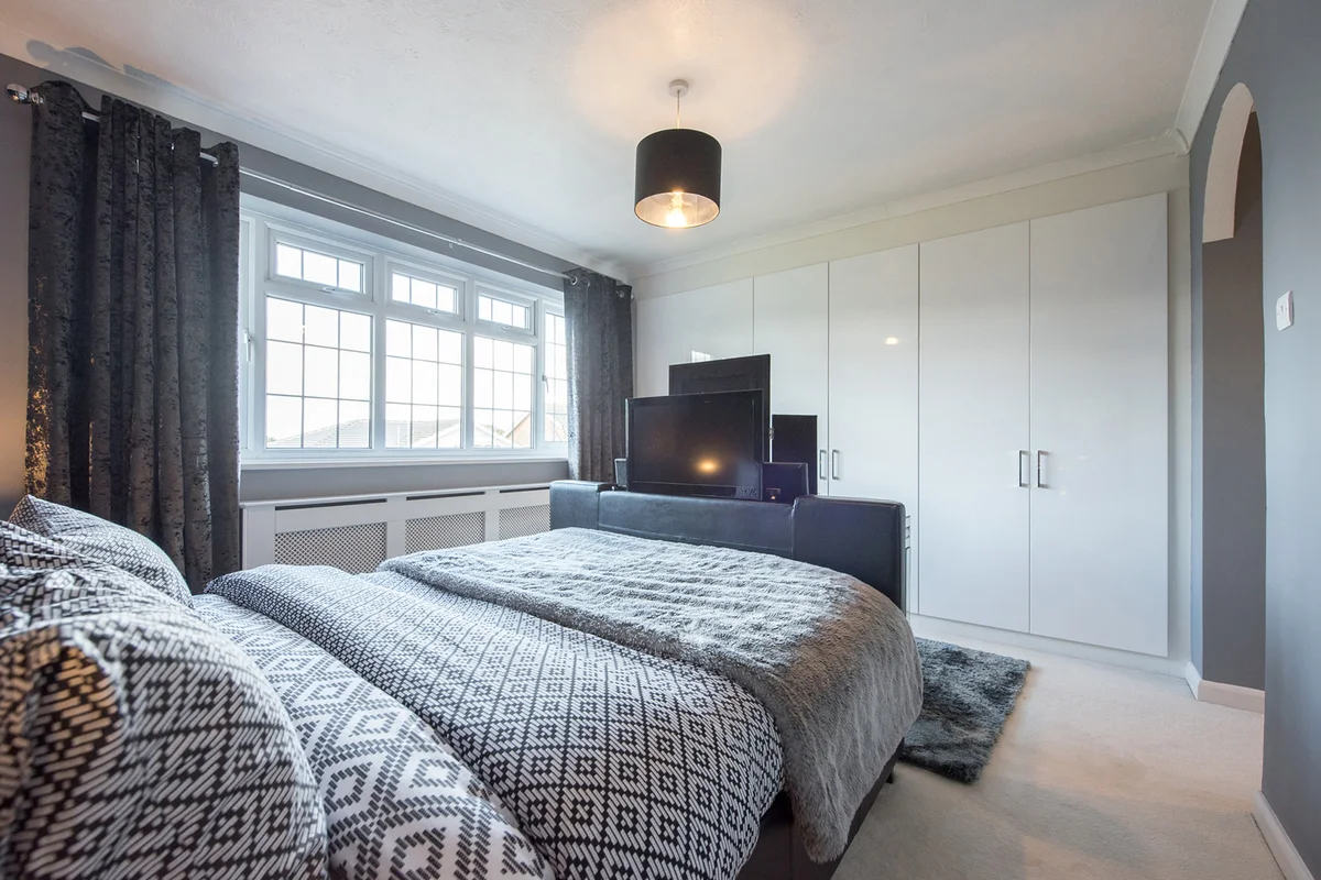 Home Interior Bedroom With TV