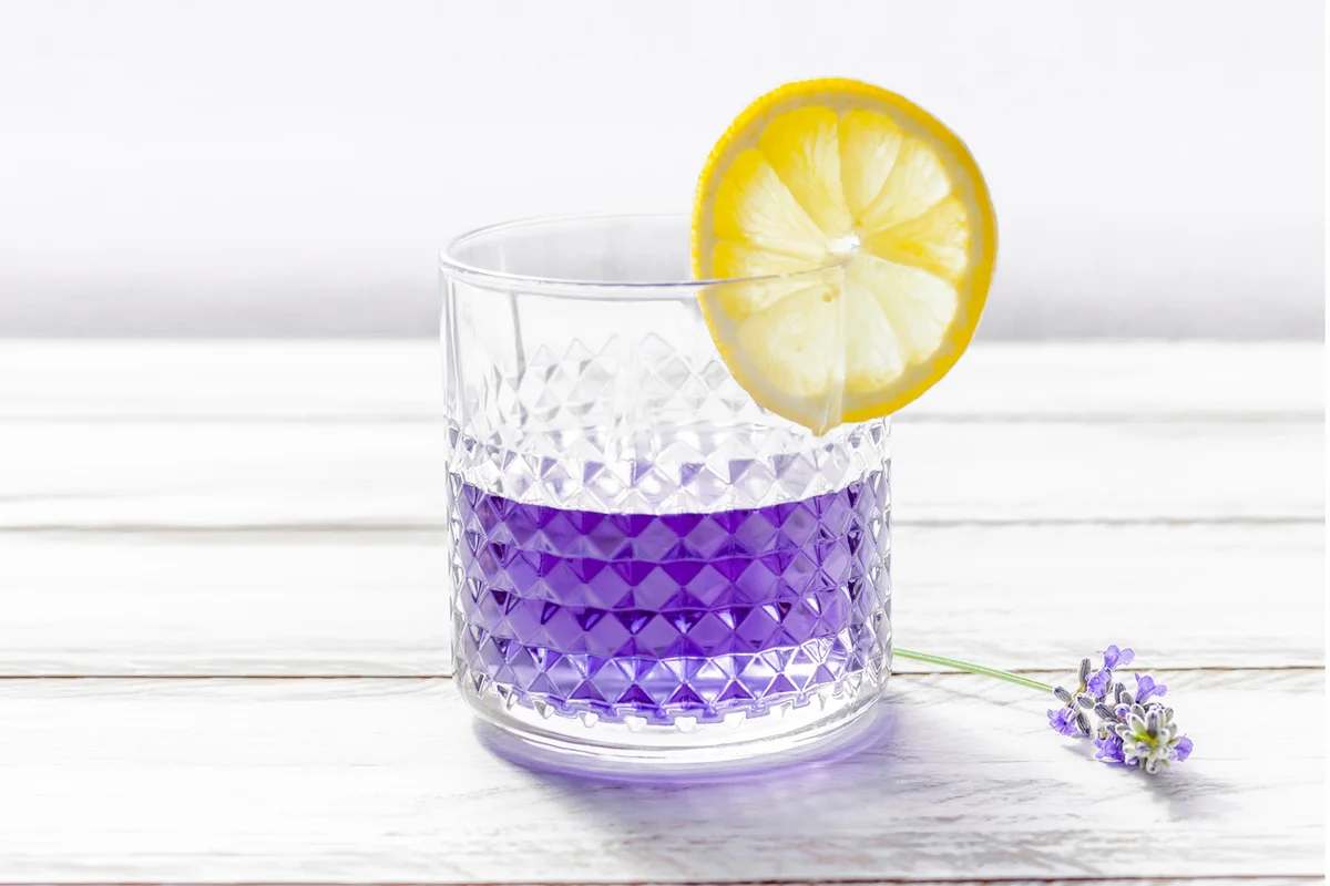 Botanical Gardener with lemon in a drinking glass