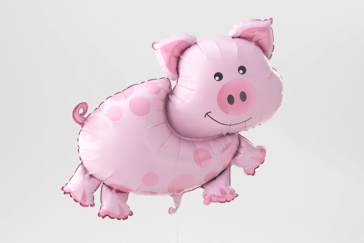 Balloon to have pig's shape