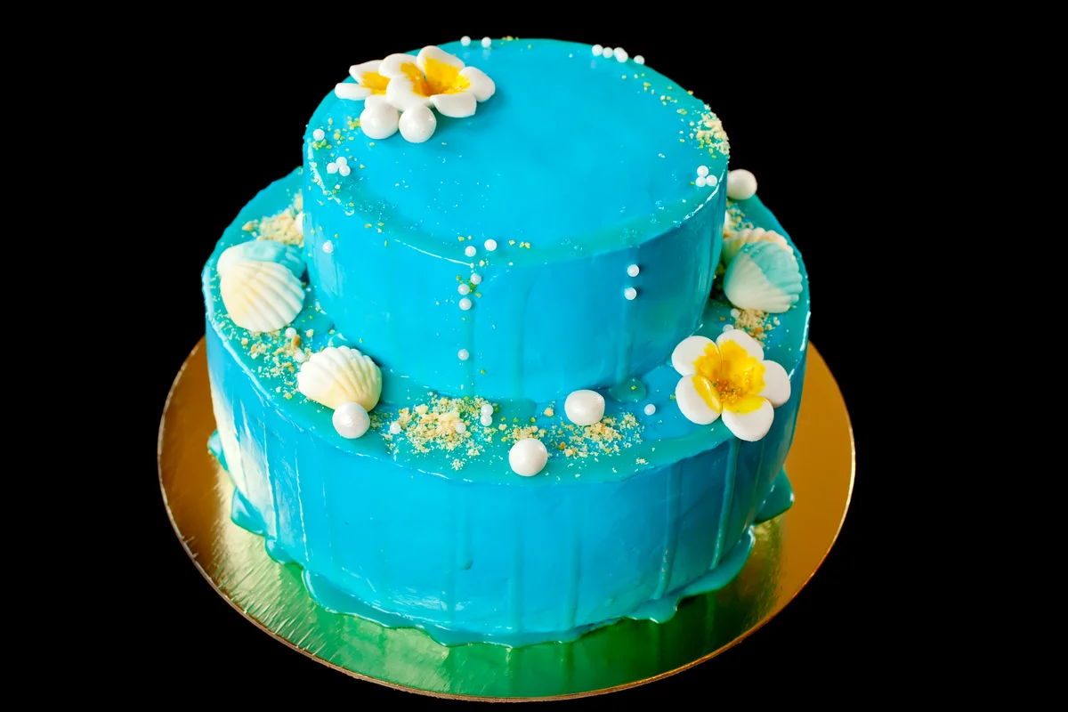 Beach style cake