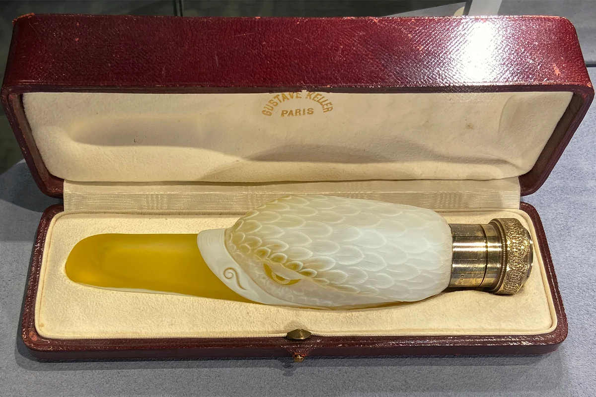 Albatross Cameo Glass Perfume by Thomas Webb & Sons