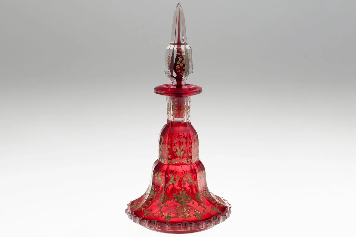 Bohemia Glass 19th century scent bottle