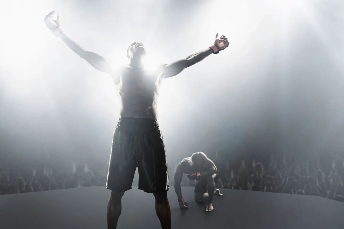 Aries triumphant in boxing ring