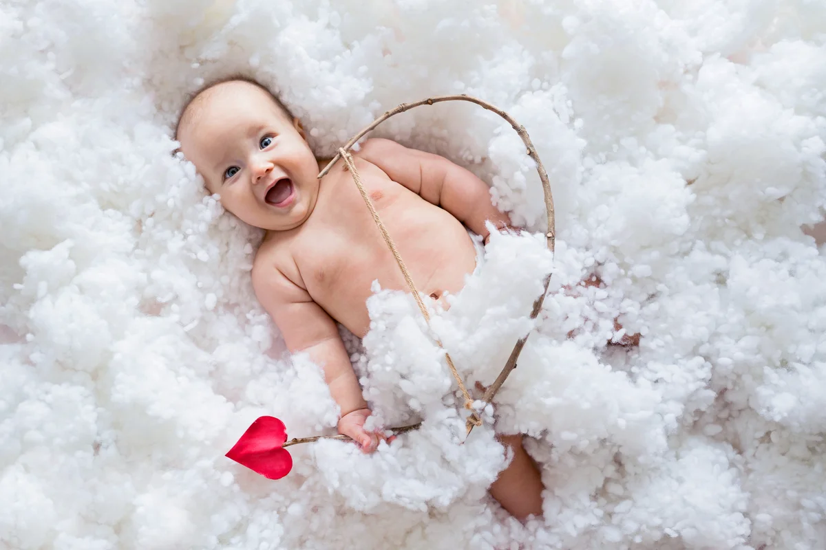 Happy cupid angel baby