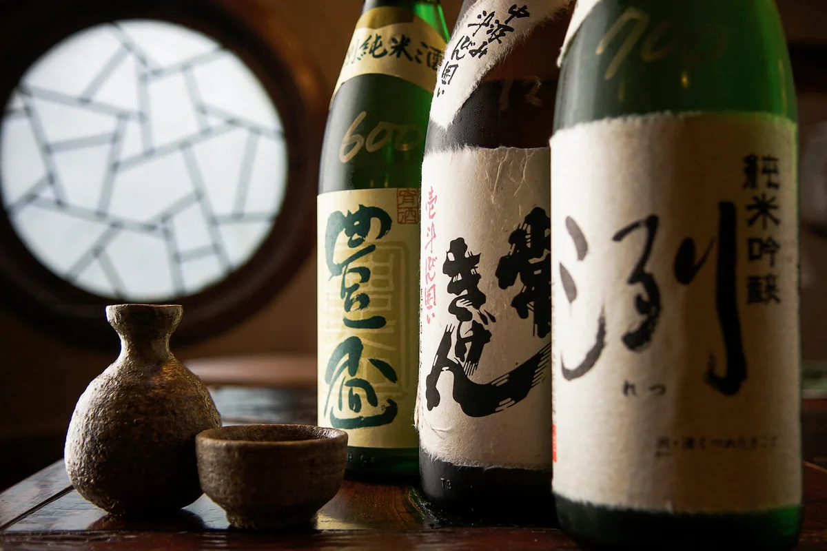 Asian drinks bottles
