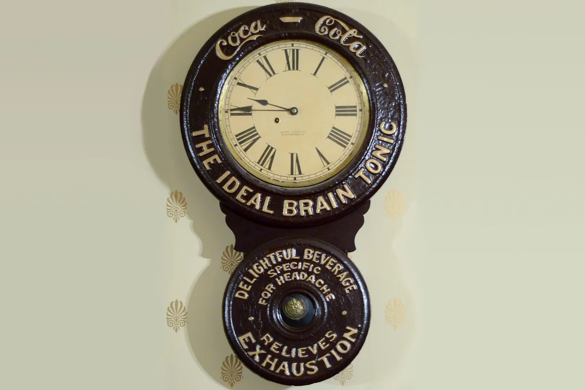 Coca-Cola advertising clock