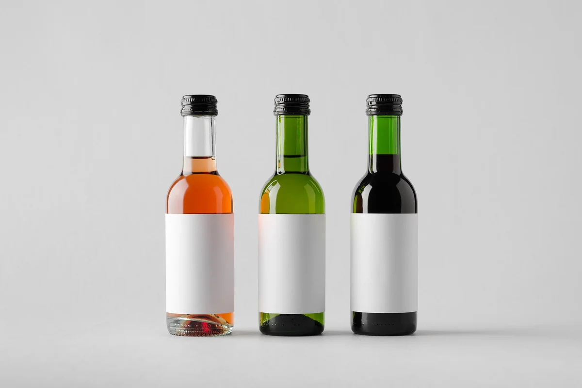 Wine Quarter/Mini Bottle Mock-Up