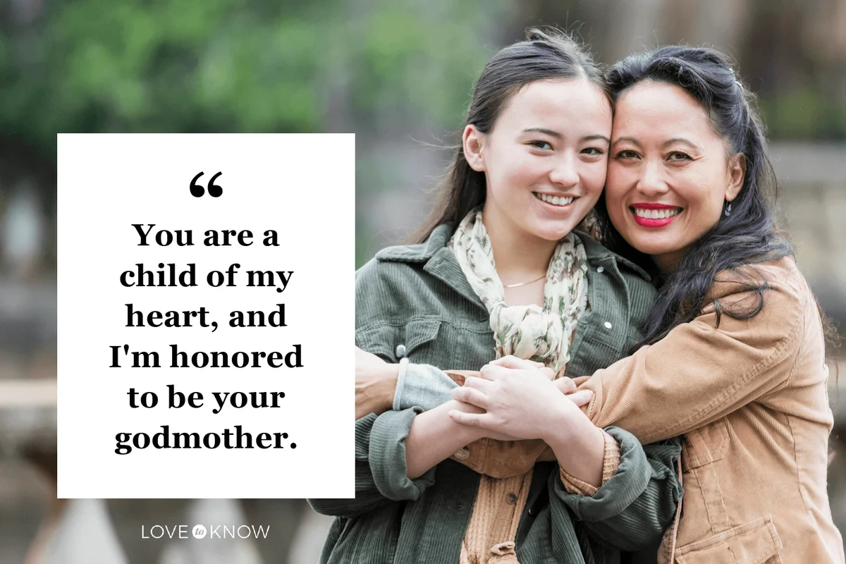 Poignant Godmother to Godchild Quote