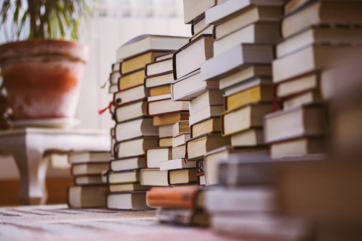 stack of gift books
