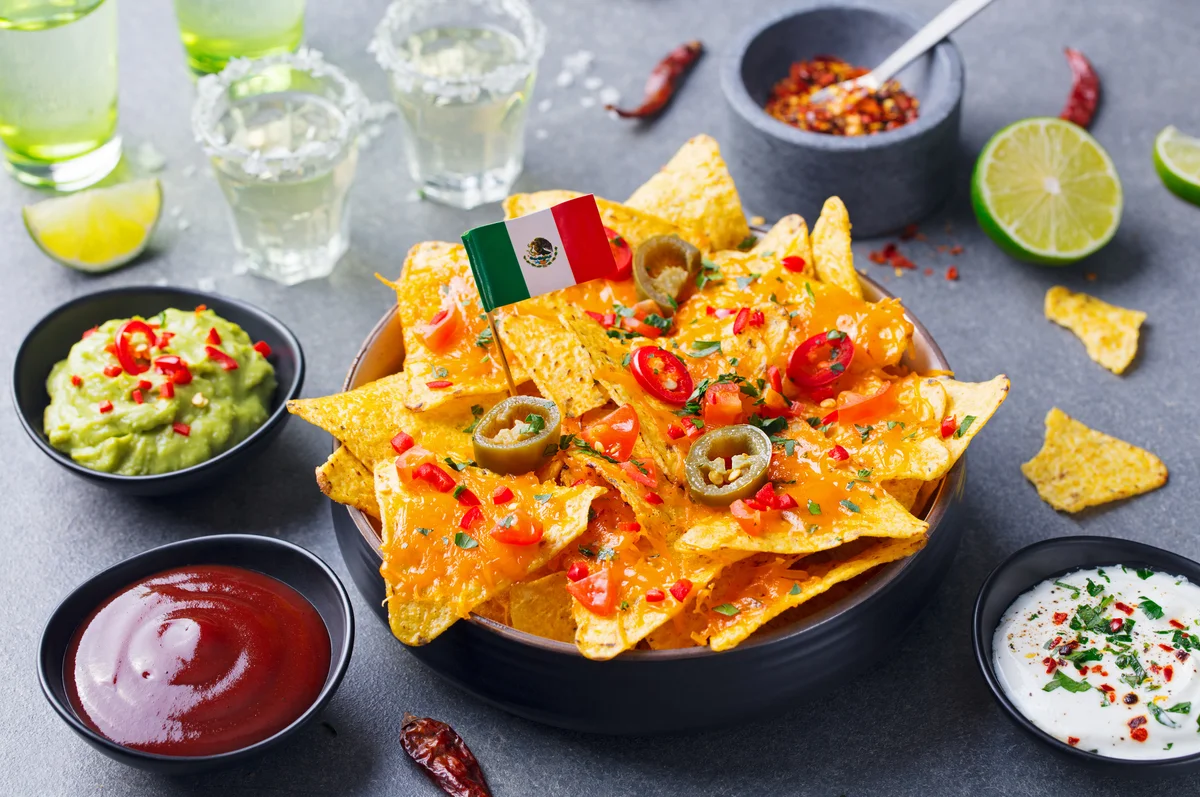 Mexican food buffet