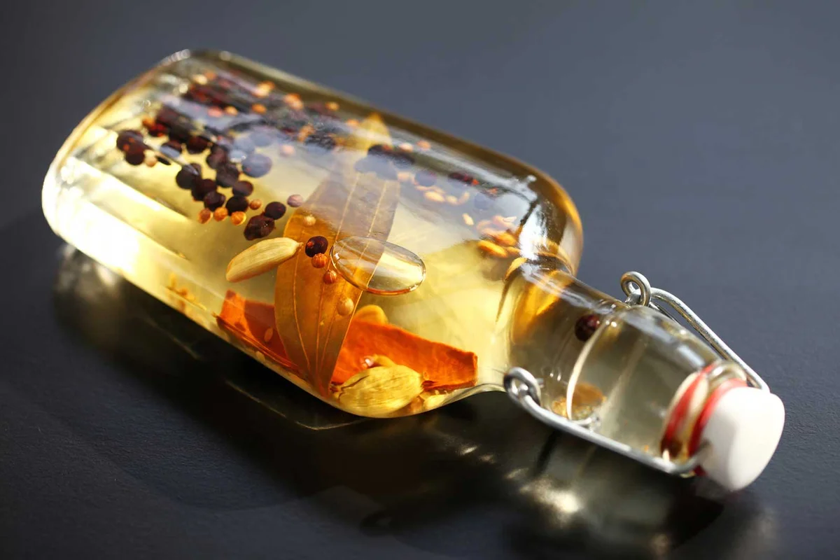 herb and peppercorn infused vodka
