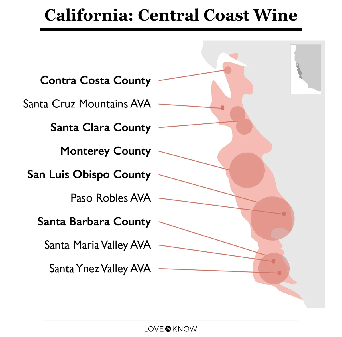 California Central Coast Wine Map