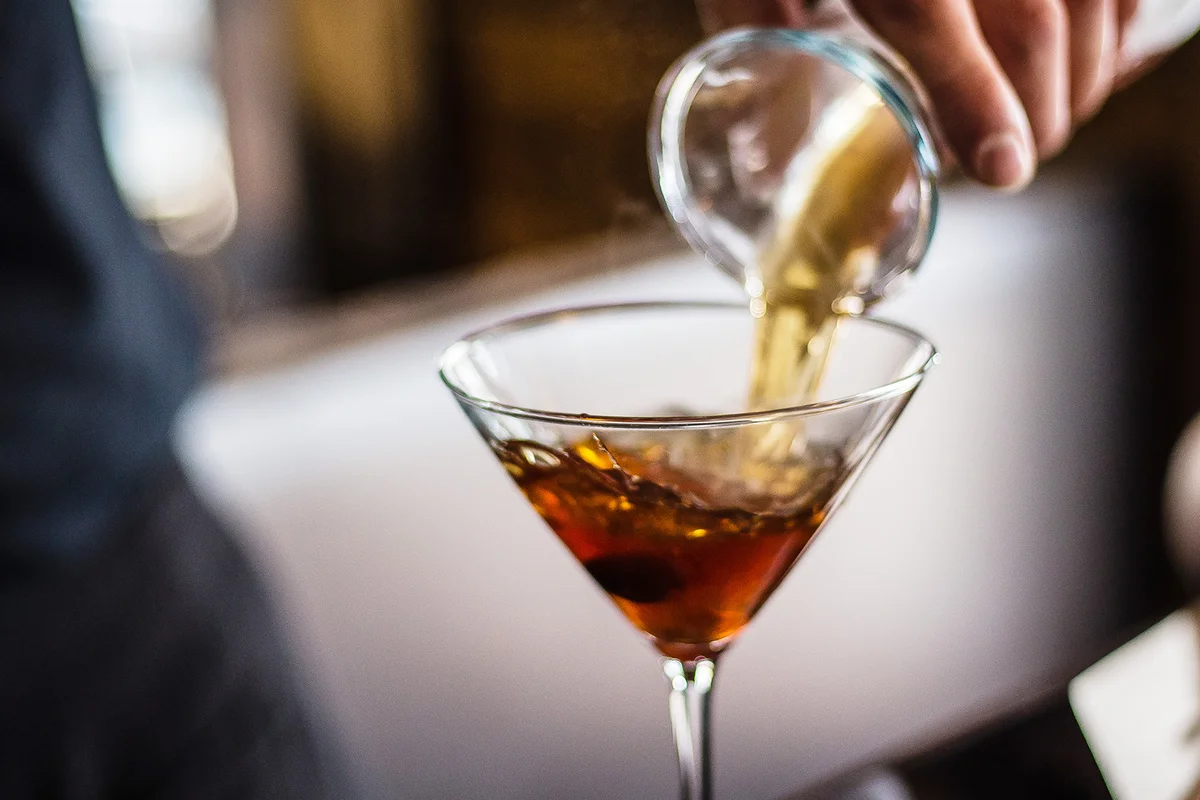 Infused Whiskey Manhattan