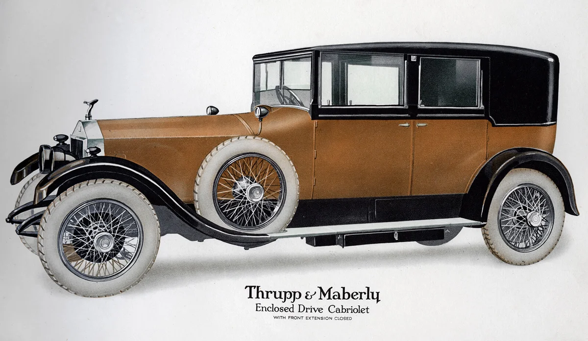 Enclosed drive Rolls-Royce cabriolet with extension closed, c1910-1929 | Getty Editorial Use