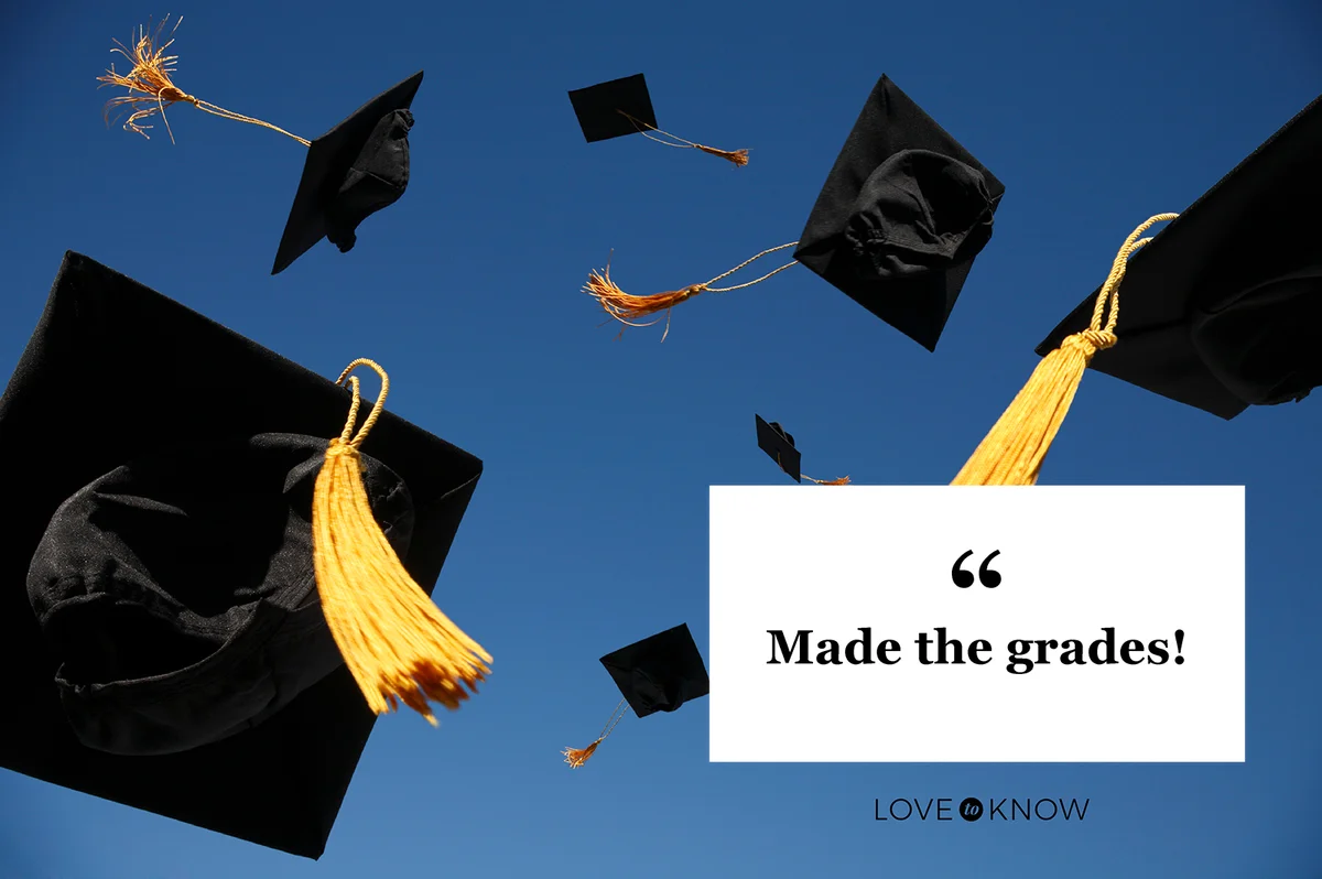 Graduation Caps Thrown in the Air