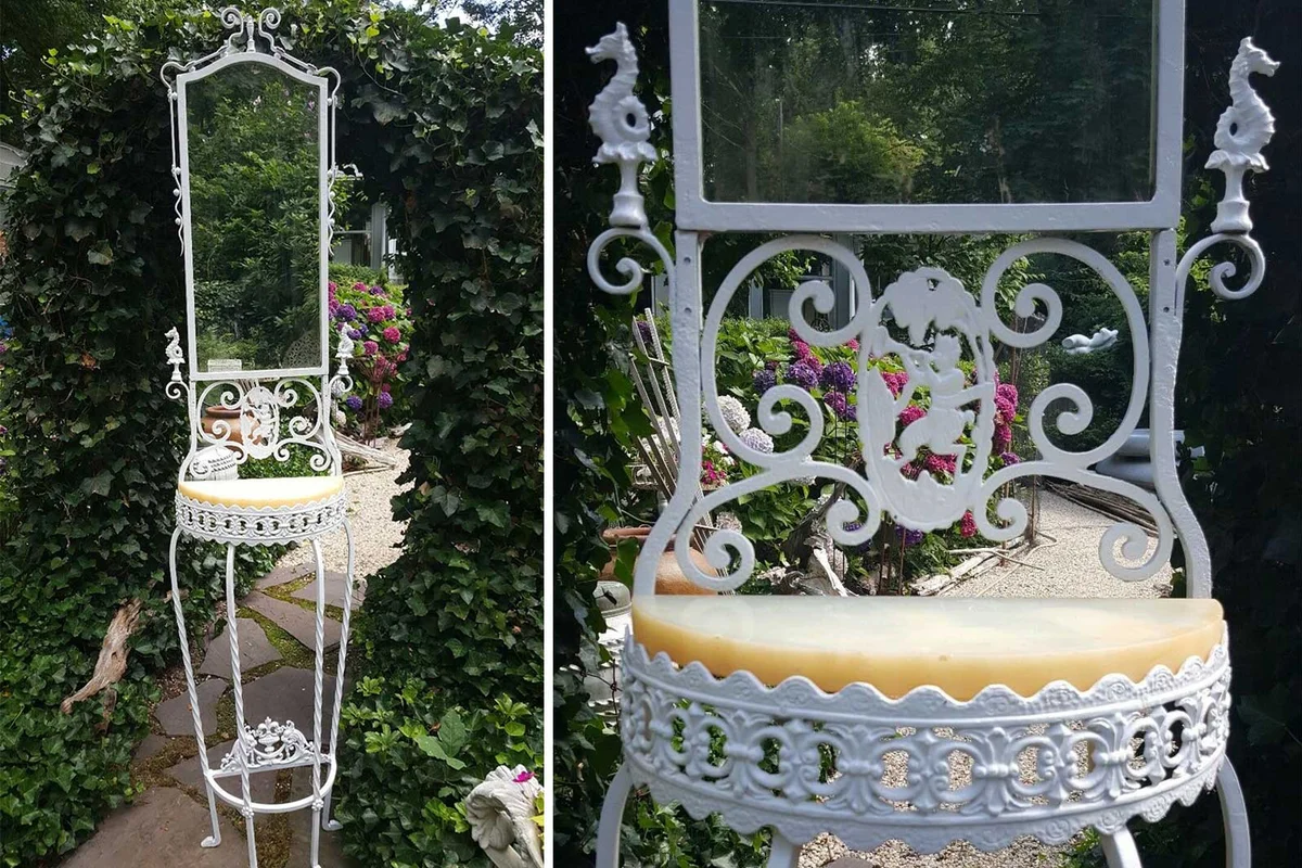 Antique Cast Iron Shaving Stand from shopmyvintage Ebay store