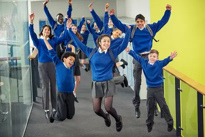 Enthusiastic high school students