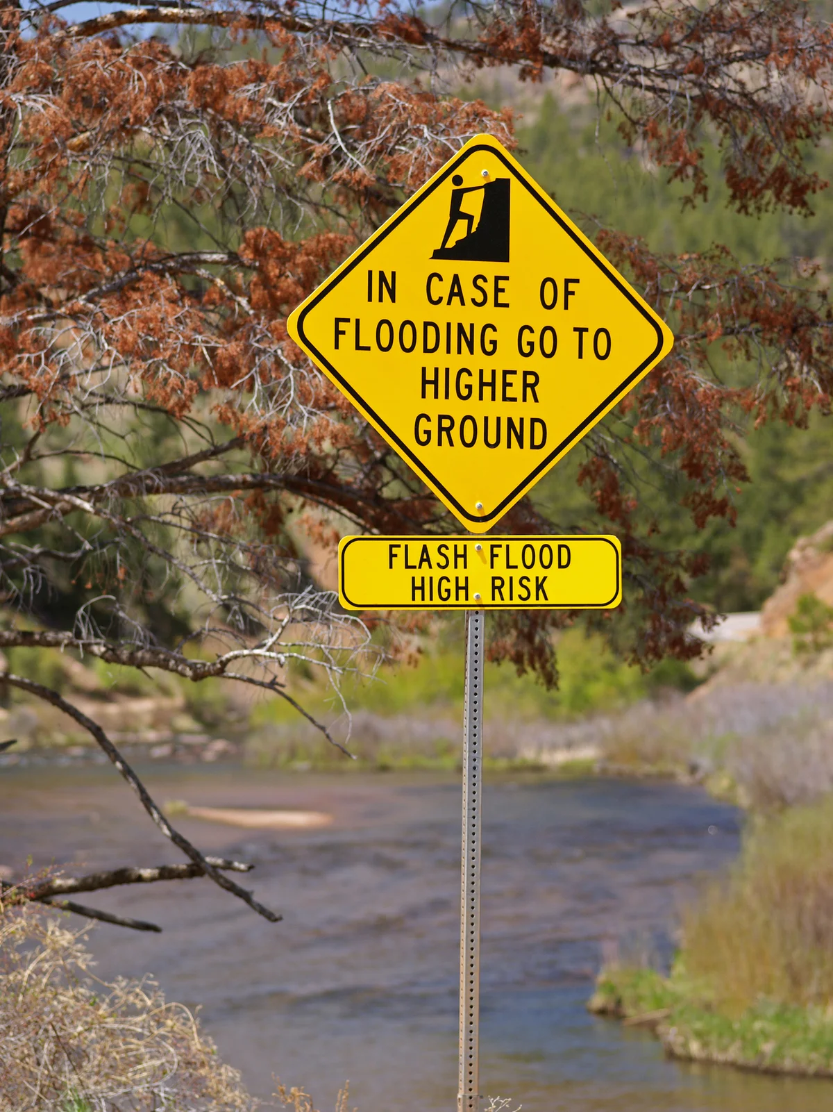 higher ground sign