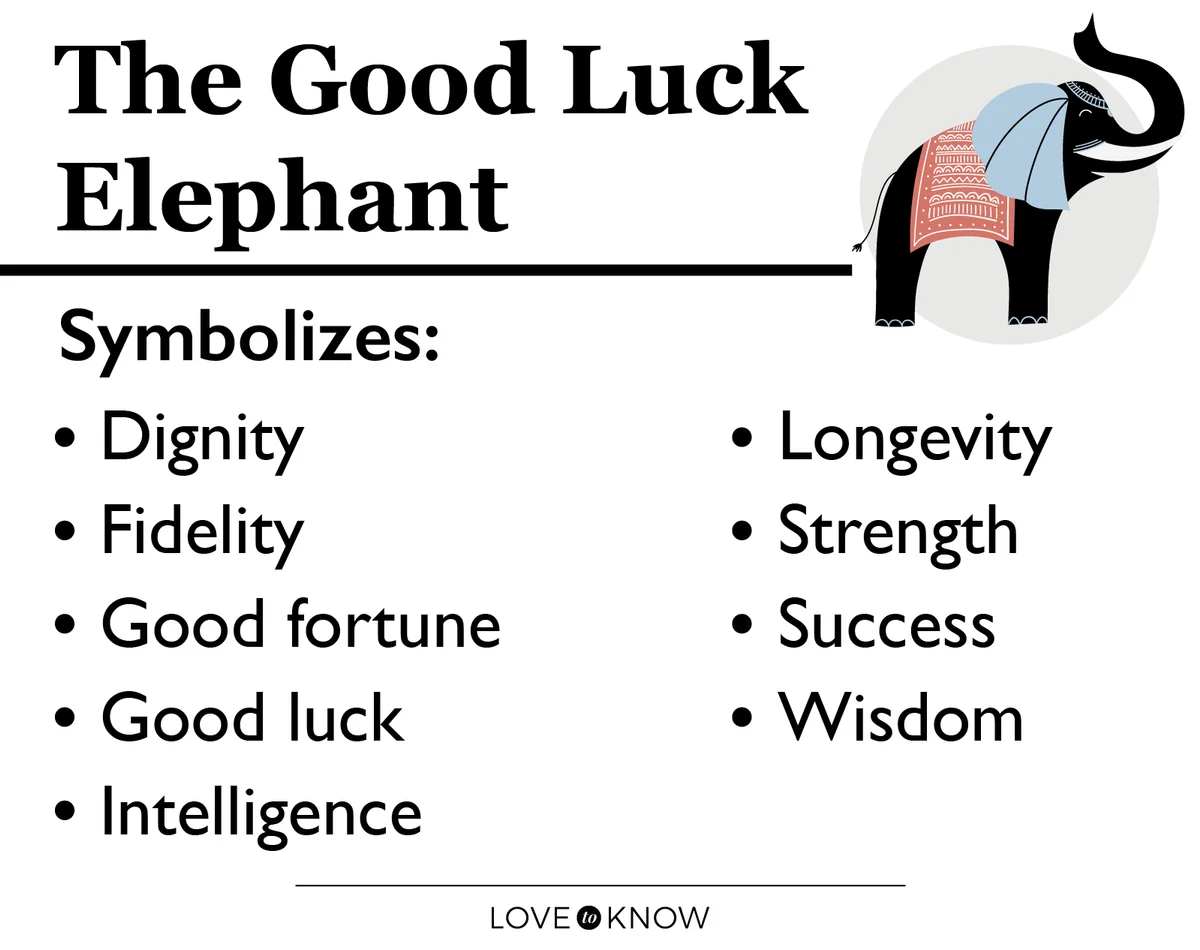 The Good Luck Elephant symbolizes