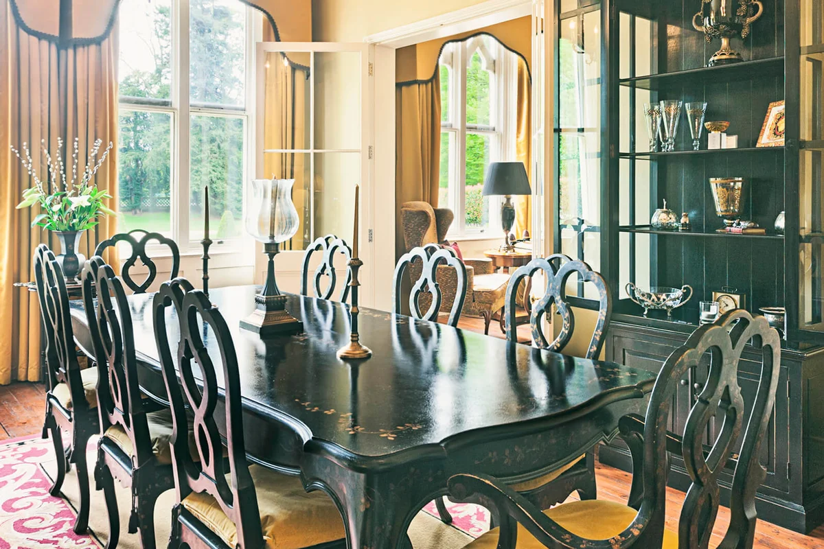 Dining Room in Luxury Country Home