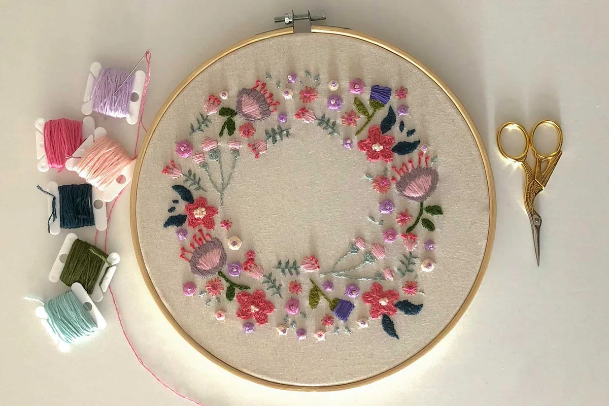 floral needlework