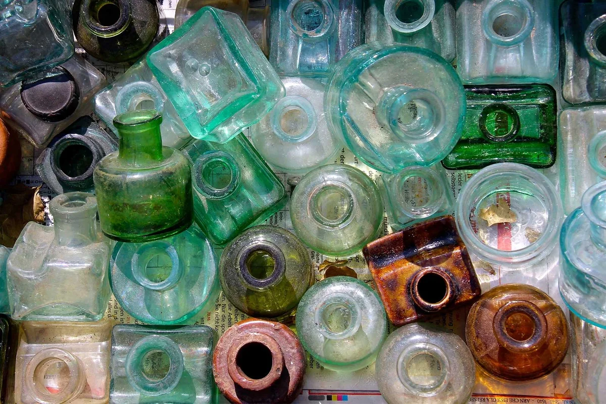 colorful assorted bottles