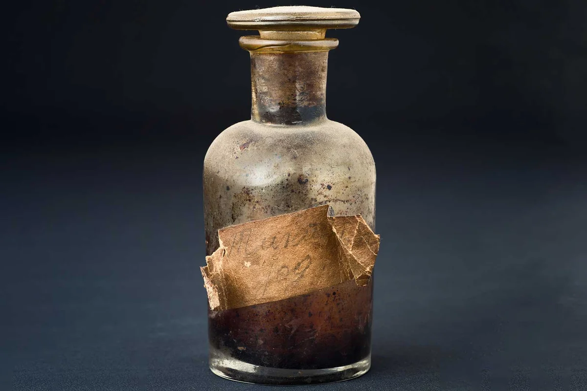 antique chemical bottle