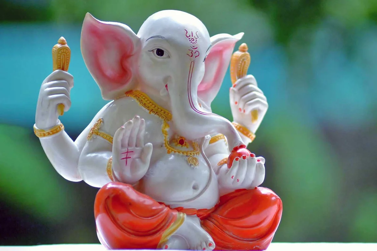 Ganesh statue at home